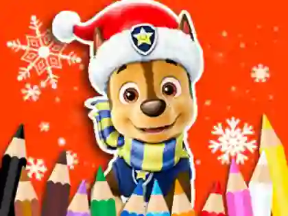 Coloring Book: PAW Patrol Christmas — δωρεάν online παιχνίδι