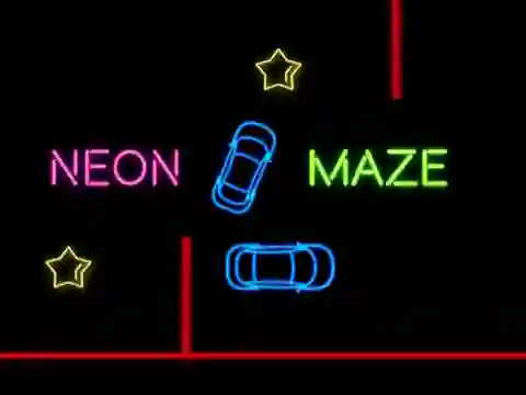 Neon Car Maze — δωρεάν online παιχνίδι