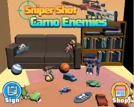Sniper Shot Camo Enemies — δωρεάν online παιχνίδι