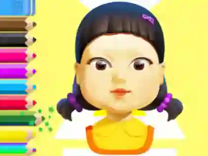 Coloring Book: Squid Game Doll — δωρεάν online παιχνίδι