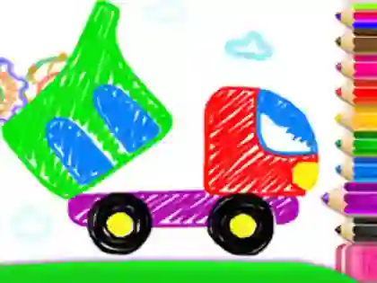 Toddler Drawing: Tanker Truck — δωρεάν online παιχνίδι