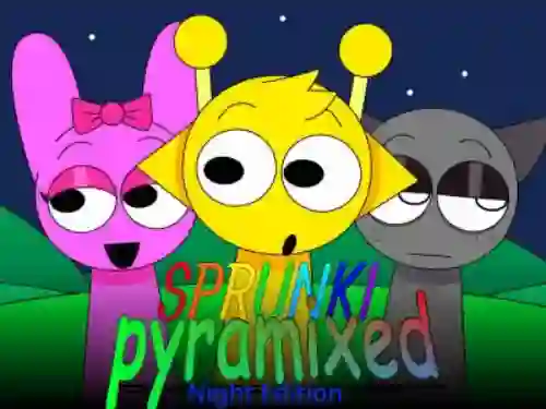 Sprunki Pyramixed: Night Edition — δωρεάν online παιχνίδι