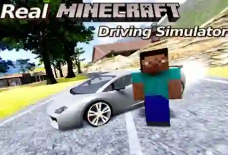 Real Minecraft Driving Simulator — δωρεάν online παιχνίδι