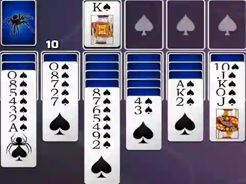 Spades Spider Solitaire — δωρεάν online παιχνίδι