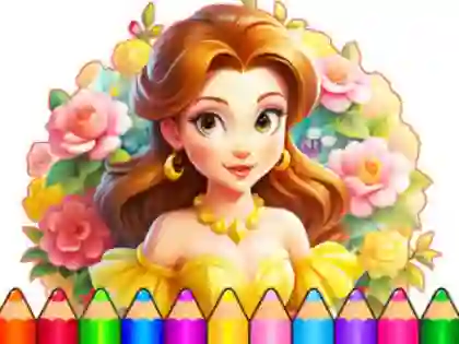 Coloring Book: Flower Dress Up — δωρεάν online παιχνίδι