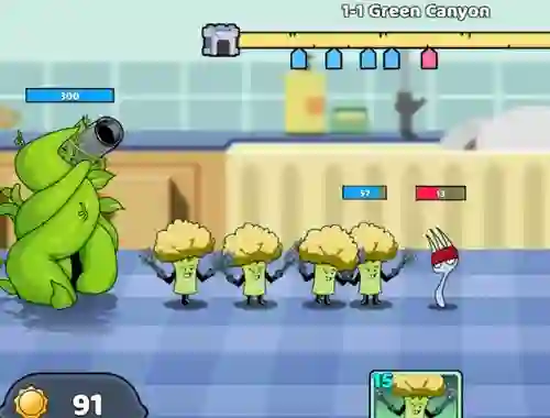 Food Castle Tower Defense — δωρεάν online παιχνίδι