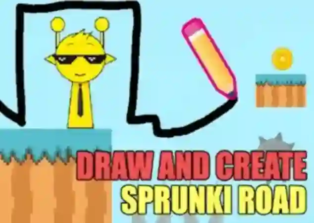 Draw And Create Sprunki Road — δωρεάν online παιχνίδι