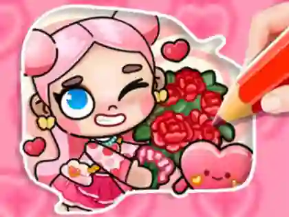 Coloring Book: Avatar Valentine's — δωρεάν online παιχνίδι