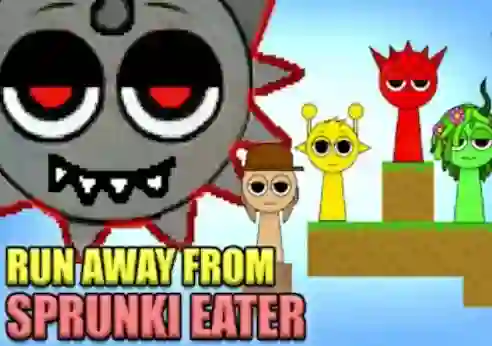 Run Away From Sprunki Eater — δωρεάν online παιχνίδι