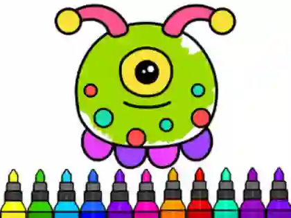 Coloring Book: Alien — δωρεάν online παιχνίδι