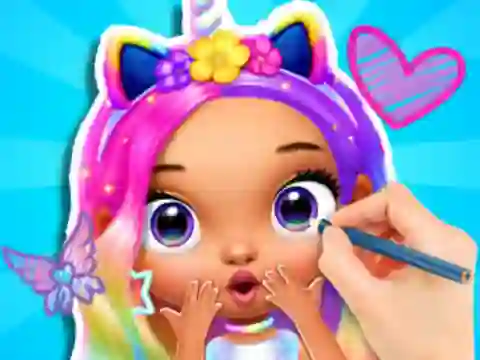 Coloring Book: Fashion Barbie Princess — δωρεάν online παιχνίδι