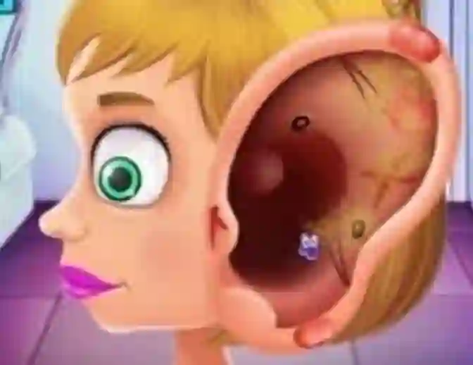 Children's Doctor Treating Ears — δωρεάν online παιχνίδι