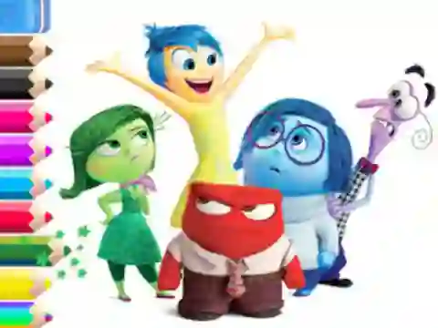 Coloring Book: Inside Out — δωρεάν online παιχνίδι