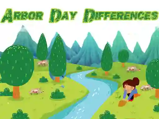 Arbor Day Differences — δωρεάν online παιχνίδι