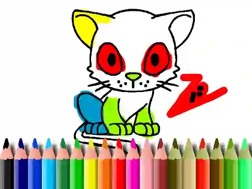 Back To School: Cat Coloring — δωρεάν online παιχνίδι