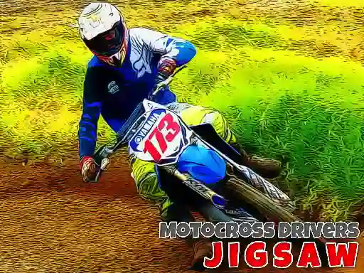 Motocross Drivers Jigsaw — δωρεάν online παιχνίδι