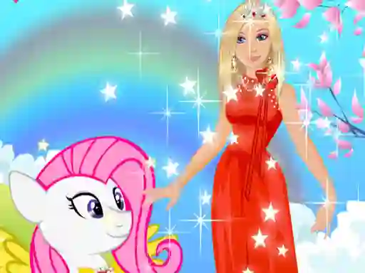 Barbie and Pony Dressup — δωρεάν online παιχνίδι