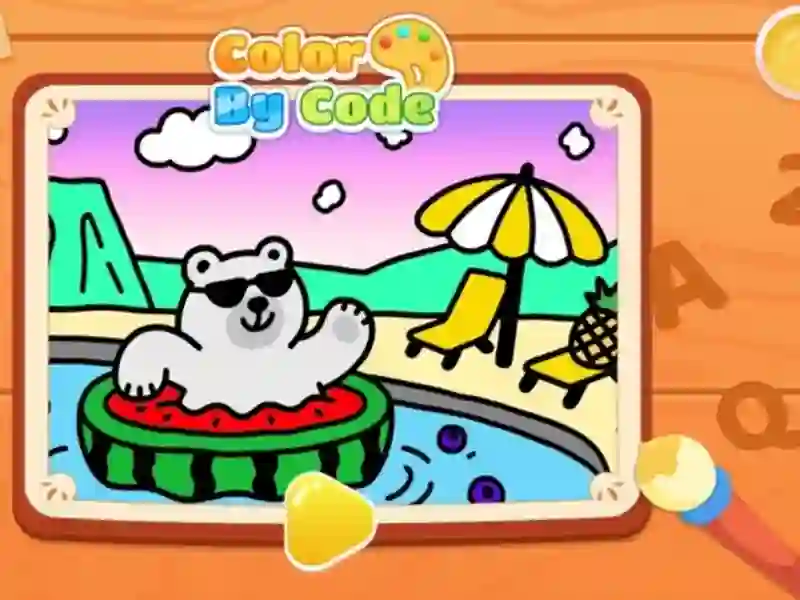 Color By Code: Polar Bear — δωρεάν online παιχνίδι
