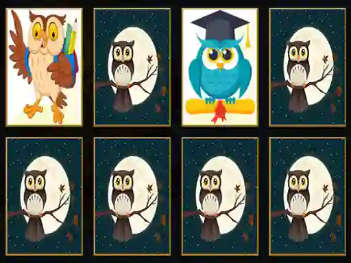 Cute Owl Memory — δωρεάν online παιχνίδι