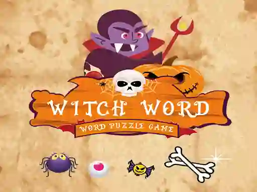 Witch Word Halloween Puzzel Game — δωρεάν online παιχνίδι