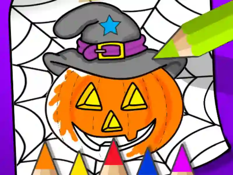 Halloween Coloring Book — δωρεάν online παιχνίδι