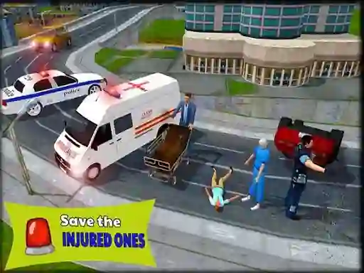 Ambulance Rescue Driver Simulator 2018 — δωρεάν online παιχνίδι