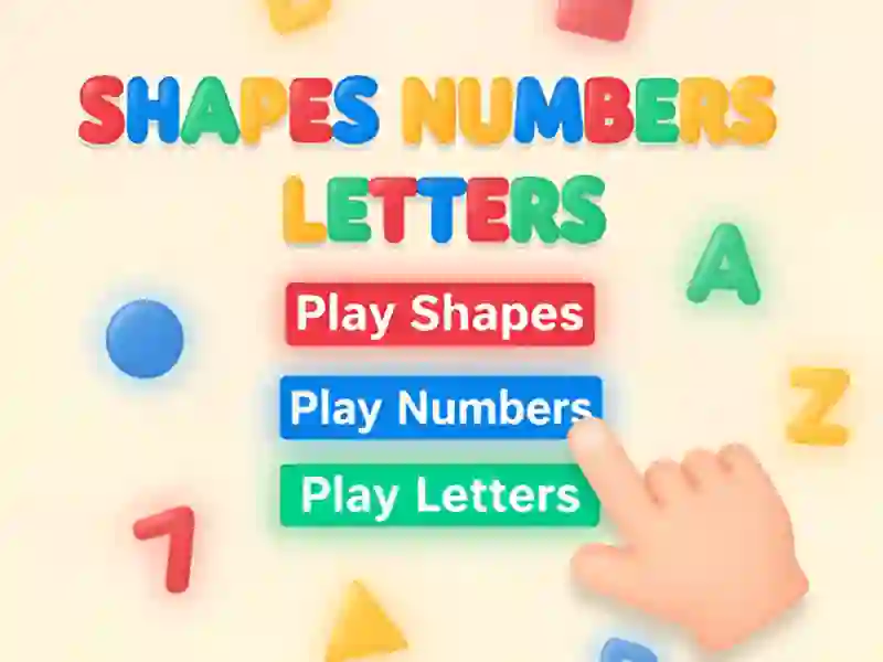 Shapes Numbers Letters — δωρεάν online παιχνίδι
