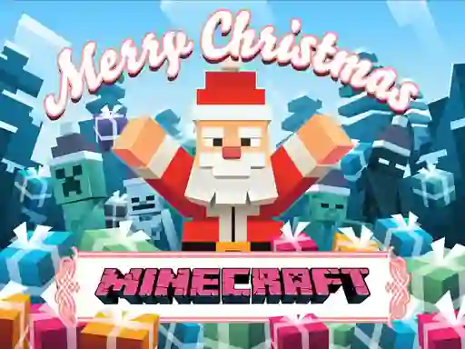 MineCraft Christmas Jigsaw Puzzle — δωρεάν online παιχνίδι