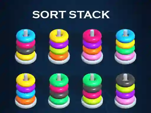Sort Stack color Hoop Game — δωρεάν online παιχνίδι