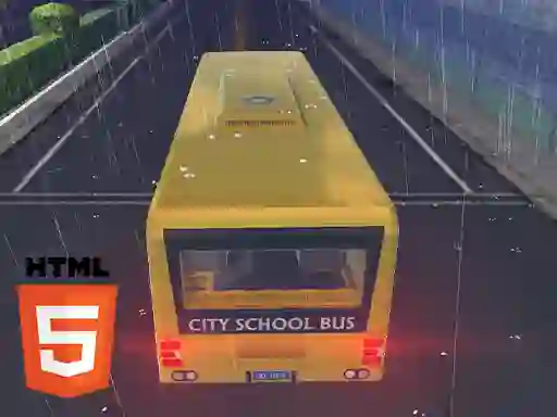 Bus School Driving 2023 — δωρεάν online παιχνίδι