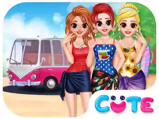 Besties Summer Vacation — δωρεάν online παιχνίδι