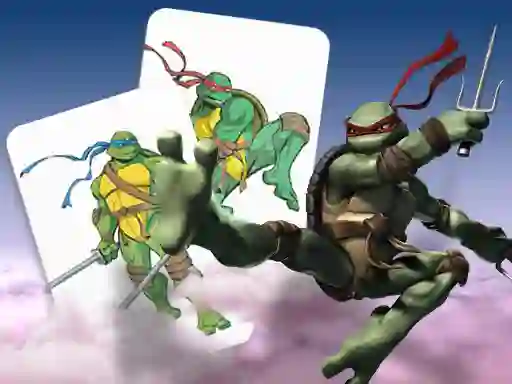 Ninja Turtles Memory card Match — δωρεάν online παιχνίδι