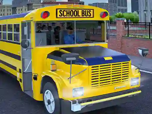 School Bus Game Driving Sim — δωρεάν online παιχνίδι