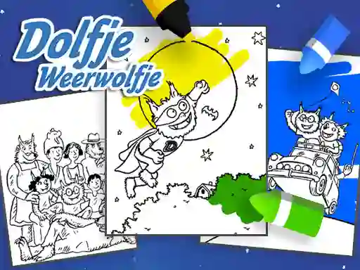 Coloring Alfie The Werewolf — δωρεάν online παιχνίδι