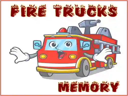 Fire Trucks Memory — δωρεάν online παιχνίδι