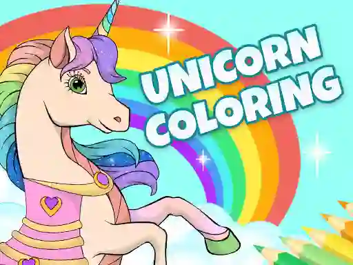 Unicorn Dress Up Coloring Book — δωρεάν online παιχνίδι