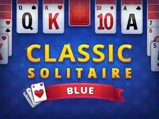 Classic Solitaire Blue — δωρεάν online παιχνίδι