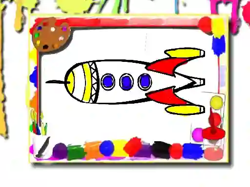 Rockets Coloring Book — δωρεάν online παιχνίδι