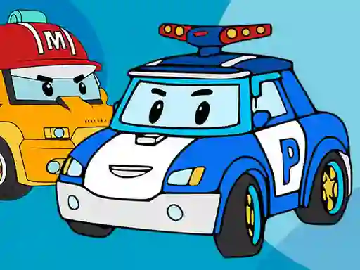 Robocar Coloring Book — δωρεάν online παιχνίδι
