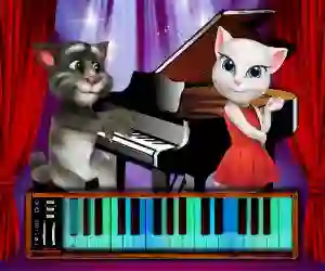 Talking Tom Piano Time — δωρεάν online παιχνίδι