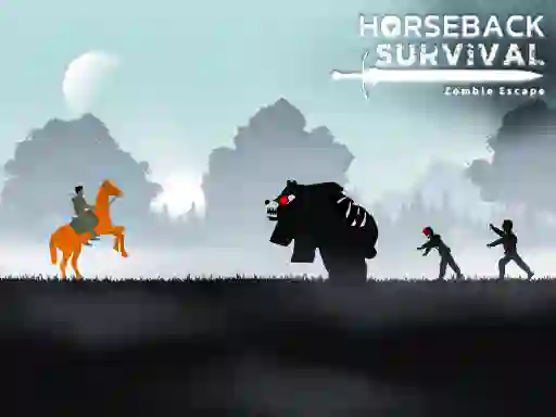 Horseback Survival Zombies Escape — δωρεάν online παιχνίδι