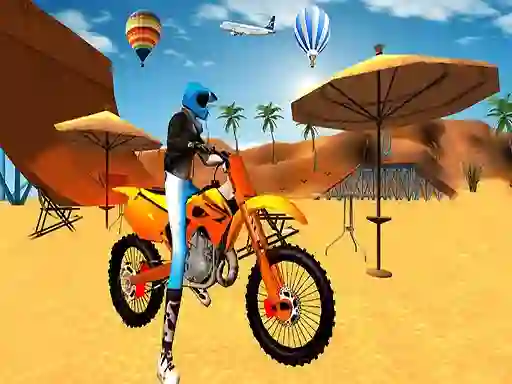 Motocross Beach Game: Bike Stunt Racing — δωρεάν online παιχνίδι