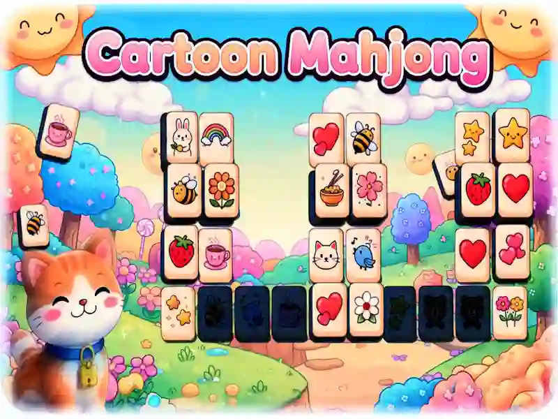 Cartoon Mahjong — δωρεάν online παιχνίδι