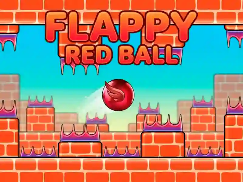 Flappy red ball — δωρεάν online παιχνίδι