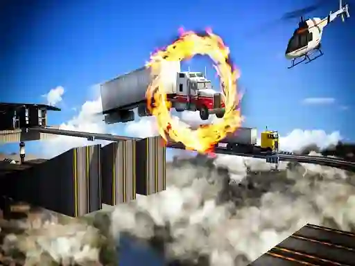 Impossible Truck Driving Stunt Track Parking — δωρεάν online παιχνίδι