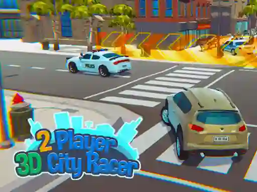 2 Player 3D City Racer — δωρεάν online παιχνίδι