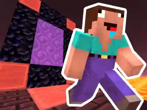 Noob Steve Nether — δωρεάν online παιχνίδι