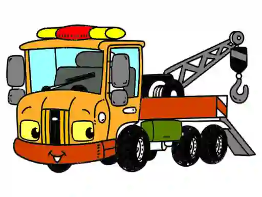 Tow Trucks Coloring — δωρεάν online παιχνίδι