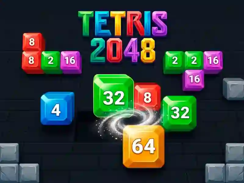 Tetris 2048 — δωρεάν online παιχνίδι