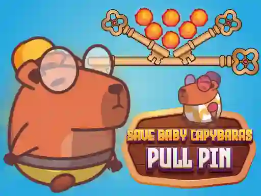 Save Baby Capybaras Pull Pin — δωρεάν online παιχνίδι